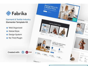 Fabrika - Garment & Textile Industry Elementor Template Kit