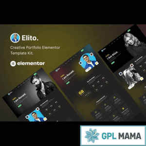 Elito - Creative Portfolio Elementor Template Kit