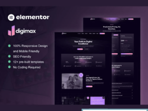 Digimax - Digital Marketing Agency Elementor Pro Template Kit