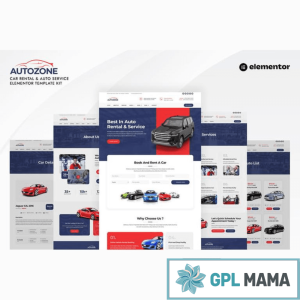 Autozone - Car Rental & Auto Service Elementor Template Kit