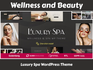 Wellness & Spa WordPress Theme – Luxury Look, GPL Price
