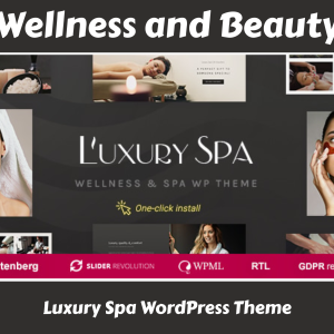 Wellness & Spa WordPress Theme – Luxury Look, GPL Price